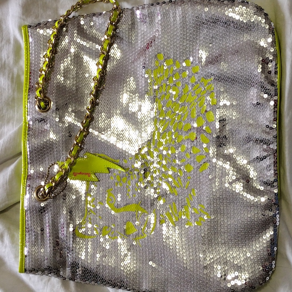 RARE Y2K BETSEYVILLE by Betsey Johnson SEQUIN PURSE